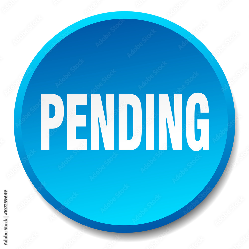 pending blue round flat isolated push button pending blue round flat isolated push button