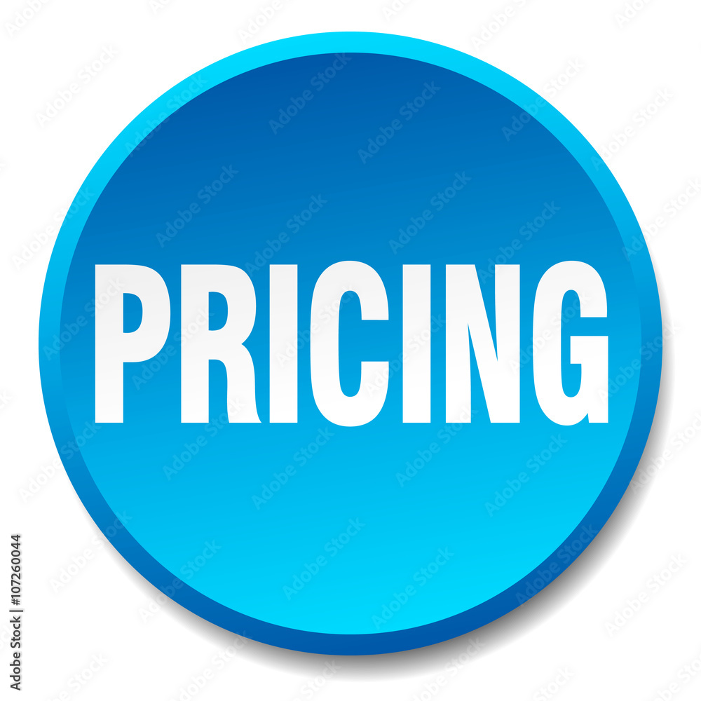pricing blue round flat isolated push button pricing blue round flat isolated push button