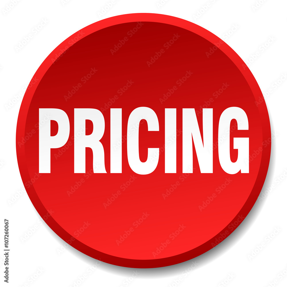 pricing red round flat isolated push button pricing red round flat isolated push button
