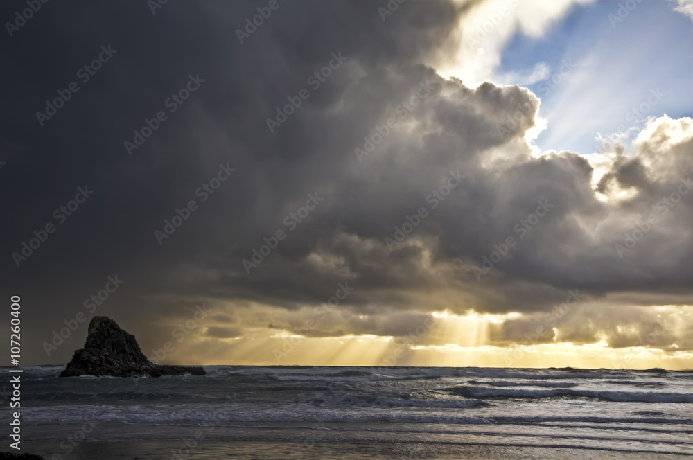 Stormy clouds at the Oregon Coast