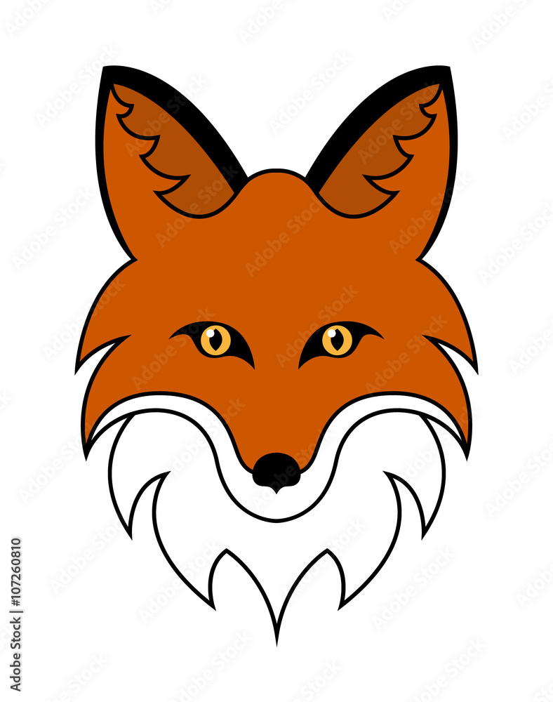 Fox head vector illustration Fox head vector illustration