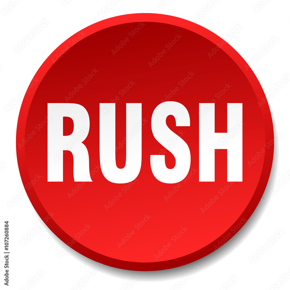 rush red round flat isolated push button rush red round flat isolated push button