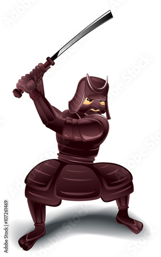 Samurai with sword