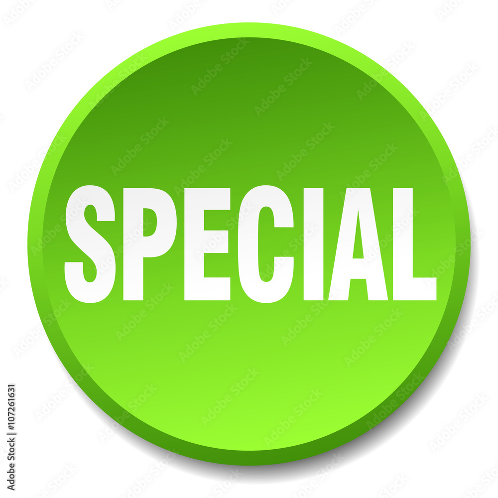 special green round flat isolated push button special green round flat isolated push button