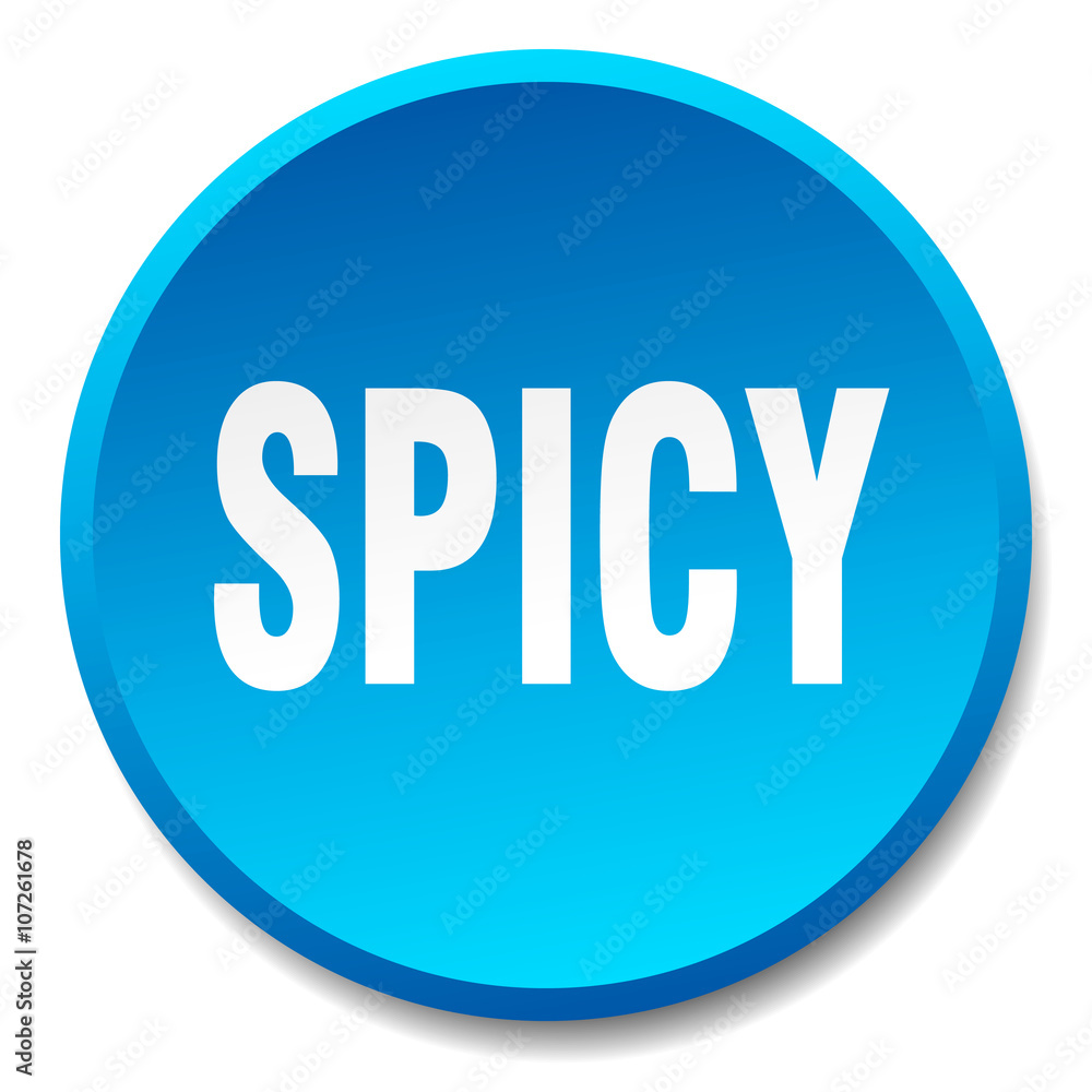 spicy blue round flat isolated push button spicy blue round flat isolated push button