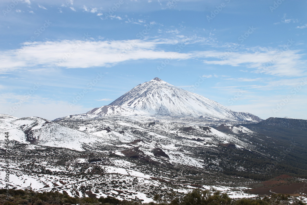 Volcán del Teide nevado