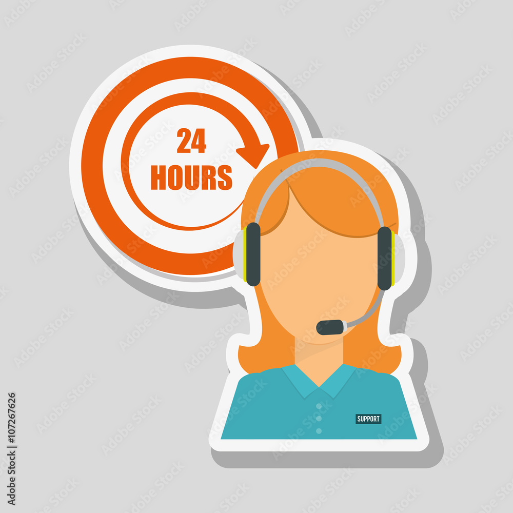 call center icon design, vector illustration call center icon design, vector illustration