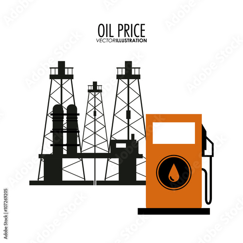 Oil price design , vector illustration