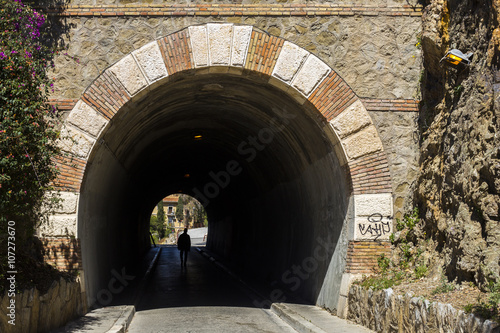 Tunel near Gibralfaro/Tunel w drodze na Gibralfaro