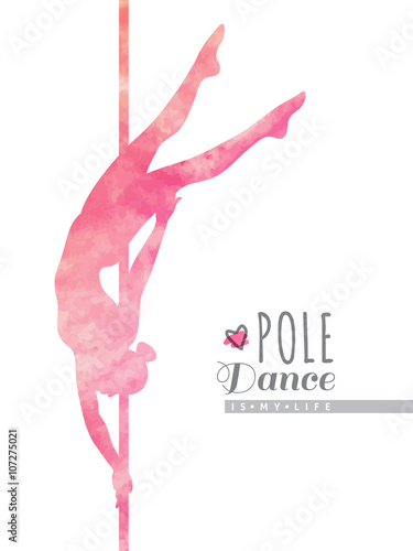 pole dance illustration