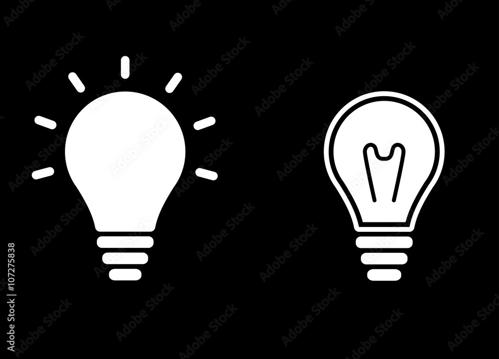 Lamp - vector icon. Lamp - vector icon.