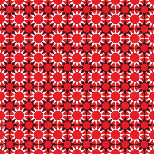 Seamless Ethnic African Star Pattern
