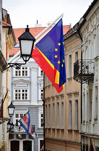 Photography street in the city of Bratislava, Slovakia, Europe
