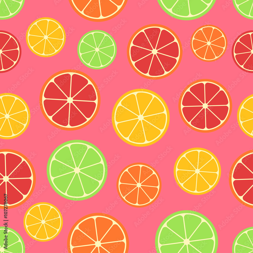 Citrus seamless pattern. Citrus seamless pattern.