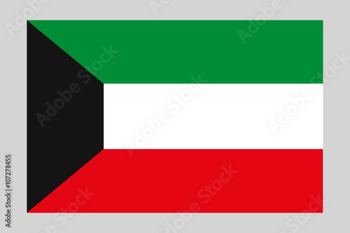 Free Download Kuwait flag on a black background, stylish vector illustration - GFXLoad