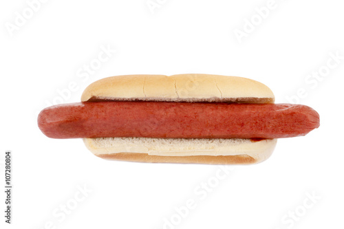 hot dog sandwich on white