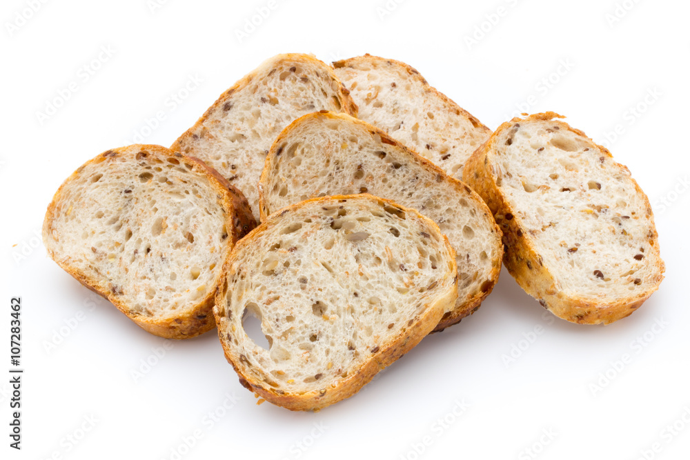 Loaf of bread isolated on white. Loaf of bread isolated on white.