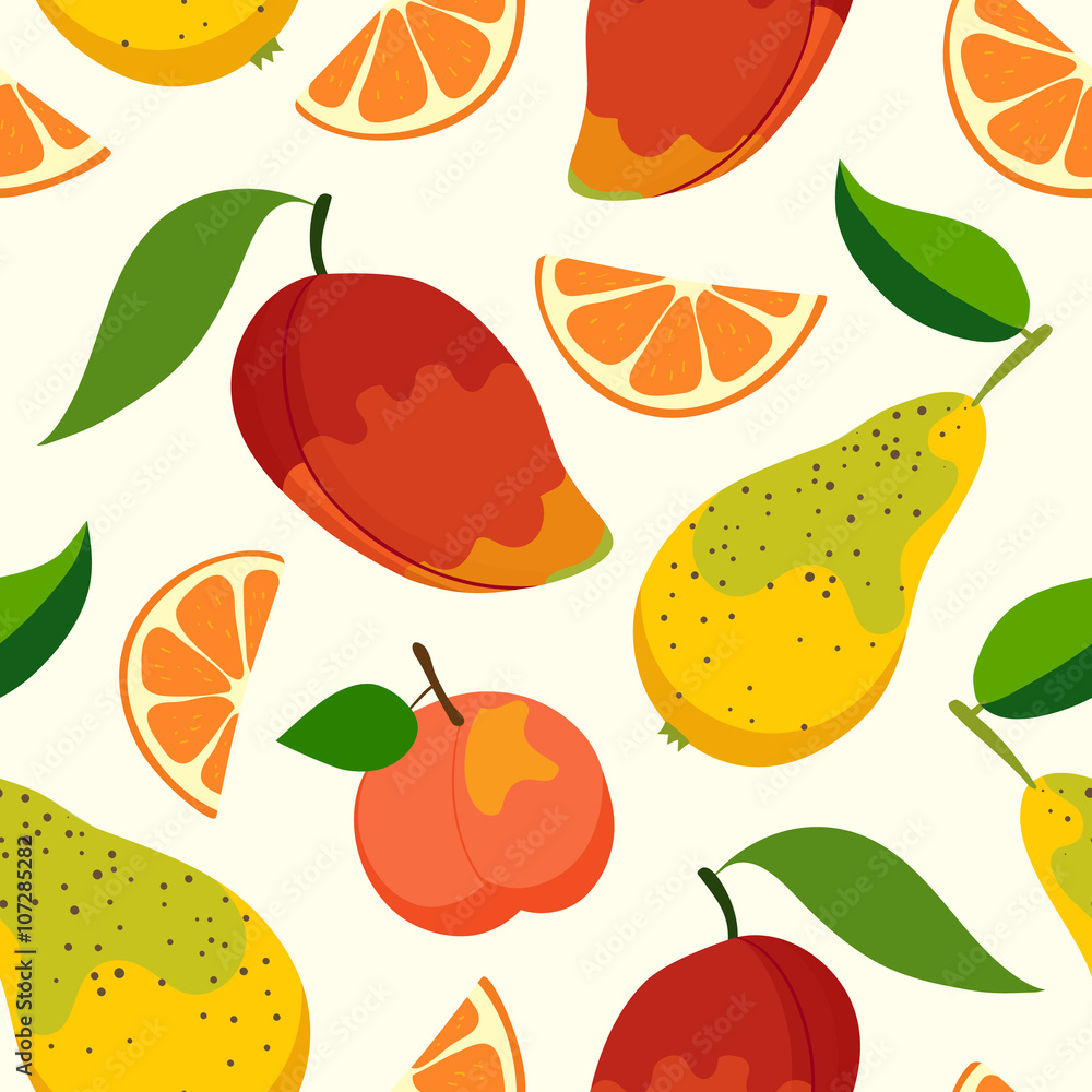 Fruit pattern backgrounds, healthy food, seamless vector wrapping Fruit pattern backgrounds, healthy food, seamless vector wrapping