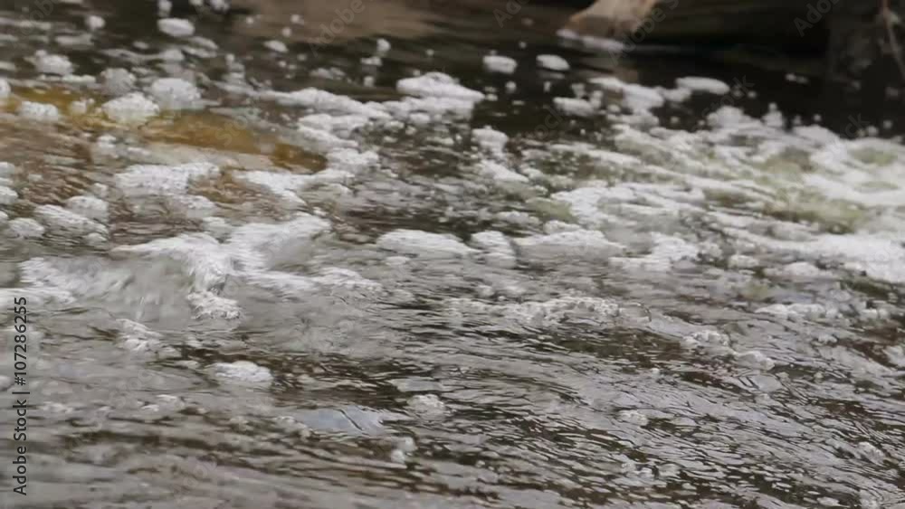 Dirty water flows from a pipe Dirty water flows from a pipe