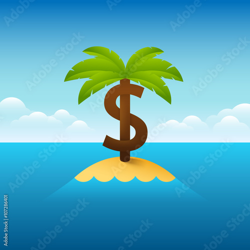 Vector illustration about Panama papers situation.