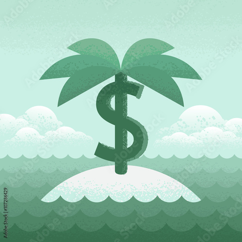 Vector illustration about Panama papers situation.