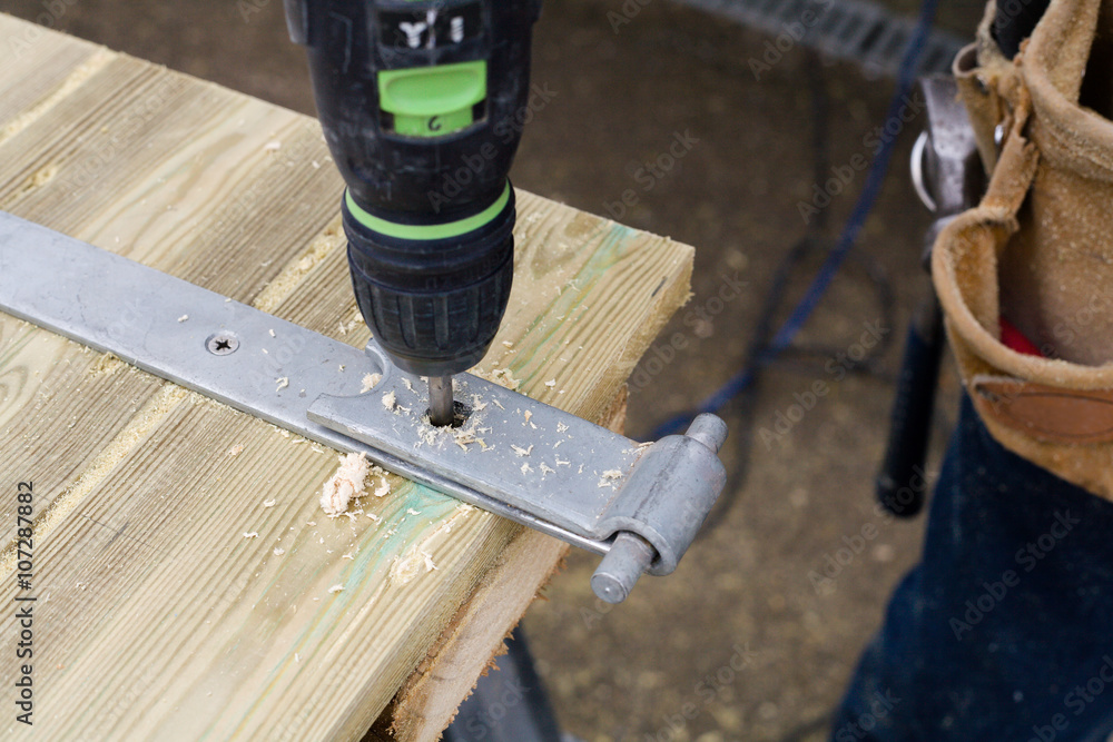 Carpenter at work