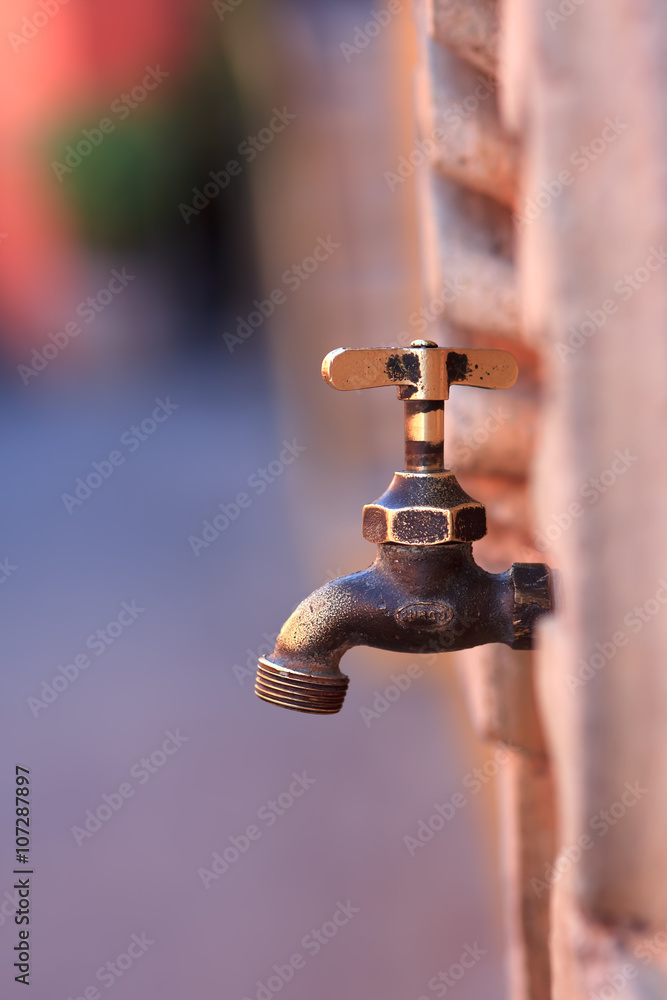 Old water faucet Old water faucet