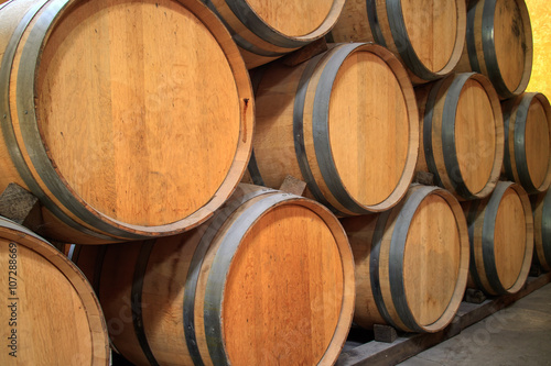 Oak barrels © J A Nicoli