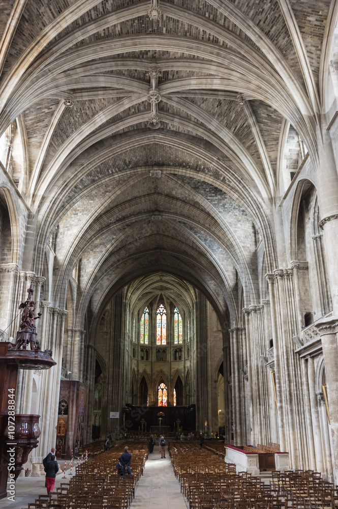Interior of Bordeaux Cathedral
