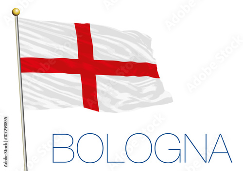 flag of bologna city, italy
