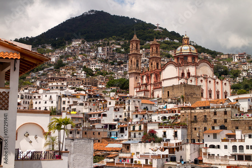 Taxco houses and Church II photo