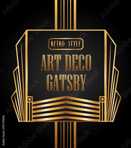 art deco element gatsby design 