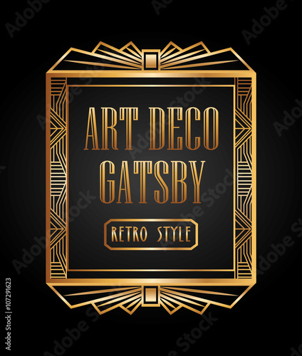 art deco element gatsby design 