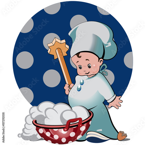Little Cook Bread-making / Bread making is a skilled job. We show this on our design.