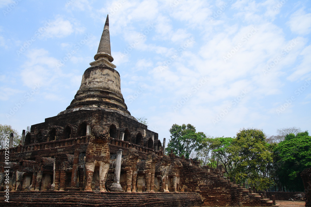 Wat Chang Lom in sukhothai unesco Wat Chang Lom in sukhothai unesco