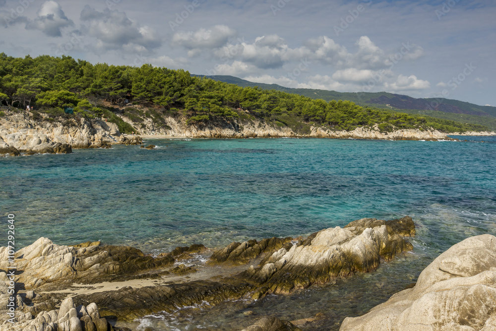 Orange Beach Kavourotripes, Chalkidiki, Sithonia, Central Macedonia, Greece