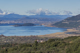 Panoramic views of Ioannina Lake, Epirus, Greece