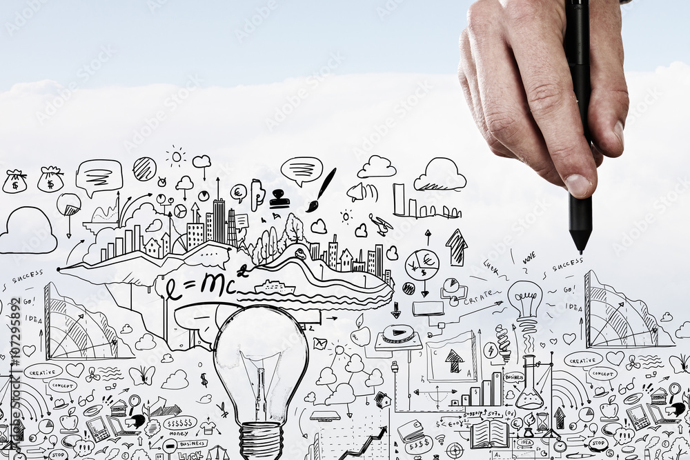 Obraz premium Idea for success achieving