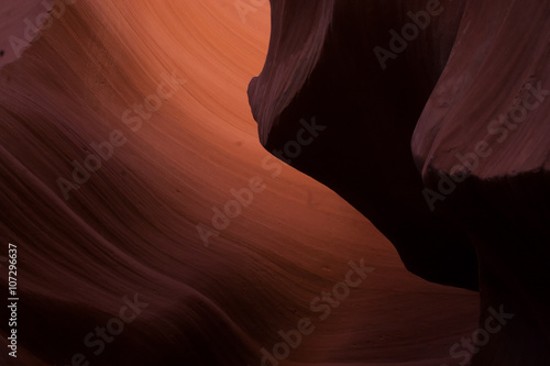 Natural Abstraction from the Lower Antelope Slot Canyon of Arizona
