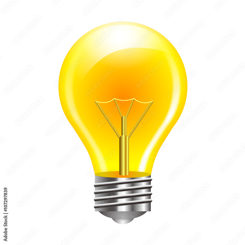 電球 アイコン イラスト Stock Vector Adobe Stock