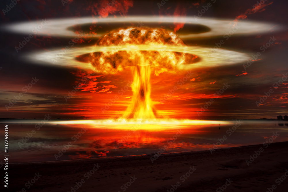 A modern nuclear bomb explosion.