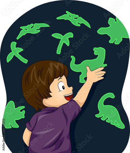 Kid Boy Glow In The Dark Di...