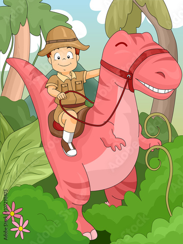 Kid Boy Dinosaur Adventure