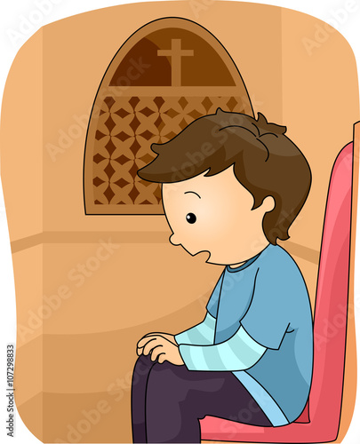 Kid Boy Confession Booth