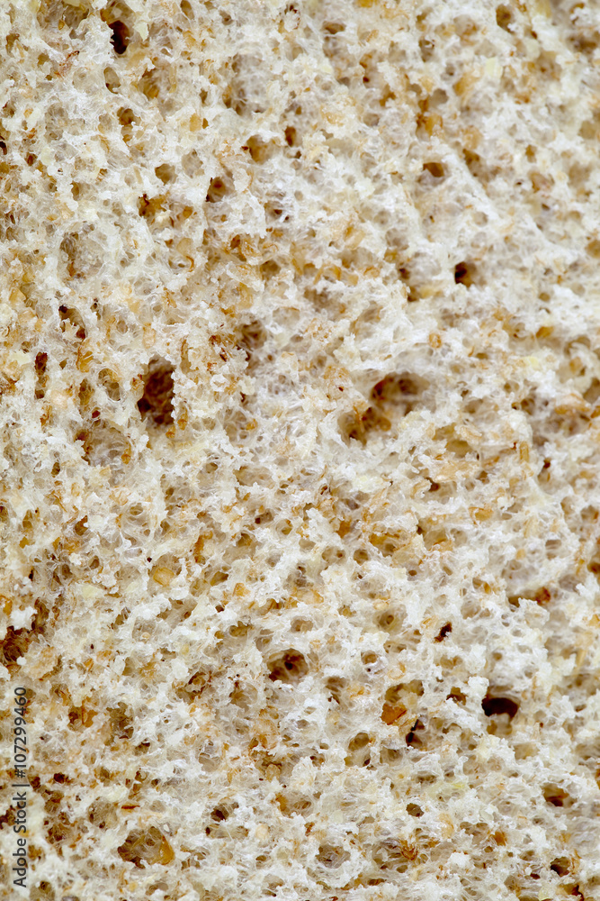 macro image of bread