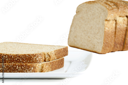 tasty bread slices