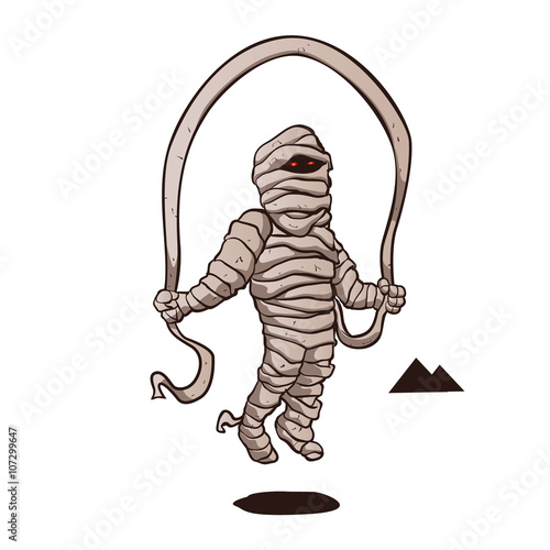 mummy jumping rope