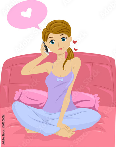 Girl Teen Love Call