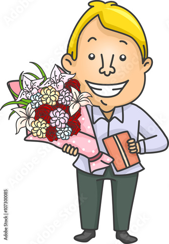 Man Bouquet Flowers Gift