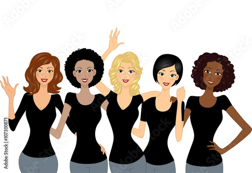Girls Black Shirts